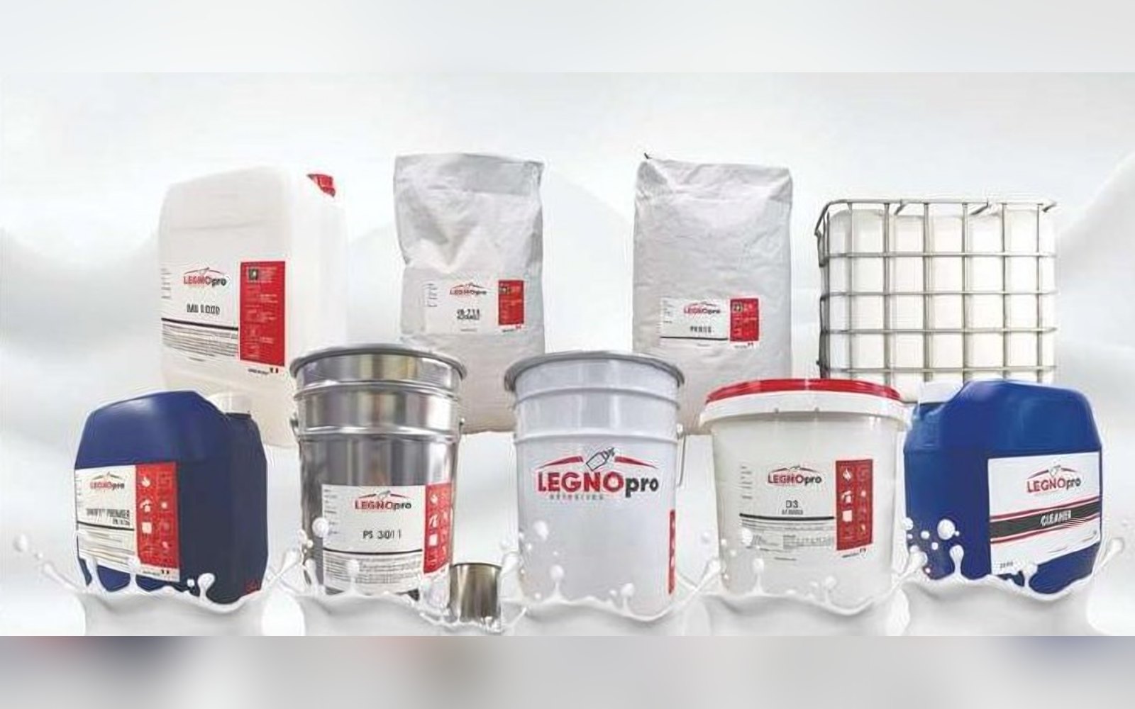 Glue and adhesive containers for wood and furniture production